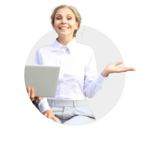 A young female business owner, happy to know Go Impartial's hacks to increase profitability
