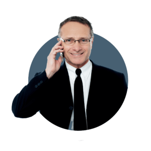 A successful male business owner on the phone, sharing hot tips to fasttrack success in business.
