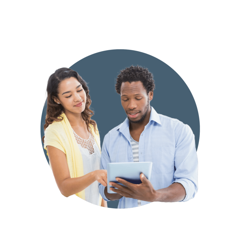 Two business partners in casualwear, discussing Amazing Social Selling Techniques to Fill Your Sales Funnel