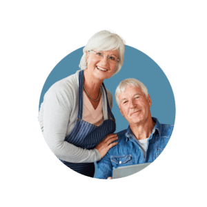 Two elderly successful entrepreneurs
