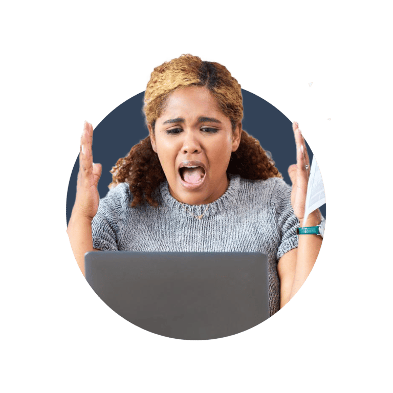 A frustrated business owner wondering how to become a better boss